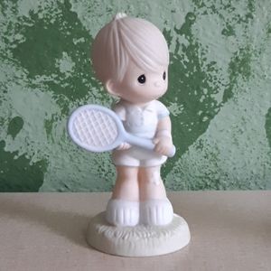 Precious Moments boy Serving the Lord Figurine